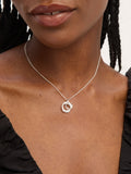 Simply Silver cubic zirconia interlink knot pendant (British brand)