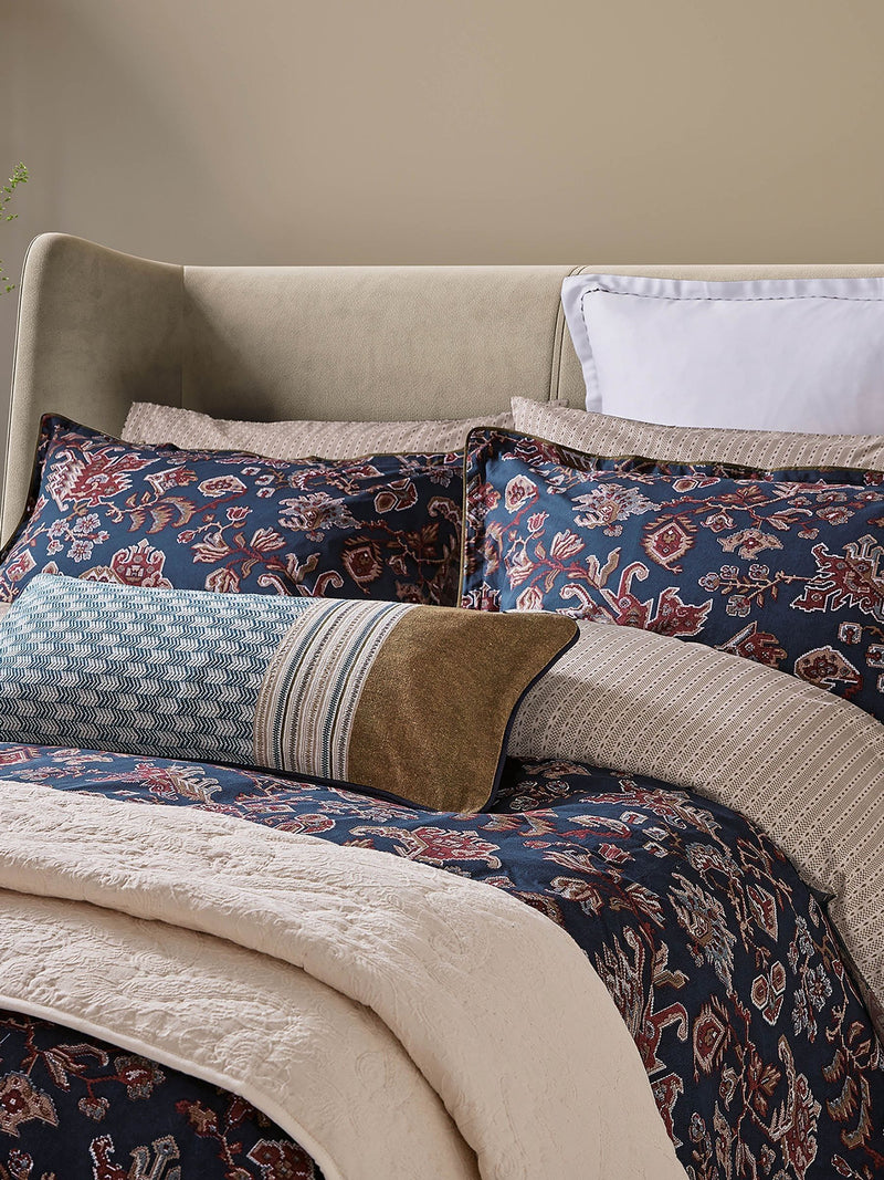Bedeck of Belfast deep teal tan duvet set - British product