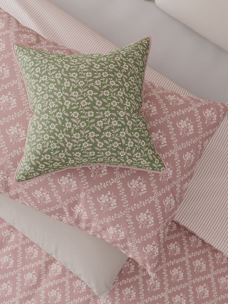 Helena Springfield Pink Meadow Posy 100% cotton duvet set, UK version