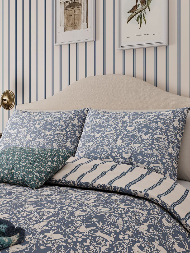 Helena Springfield blue forest friends duvet set, UK version