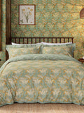 Morris & Co Pistachio Lace Flower duvet set, imported from the UK