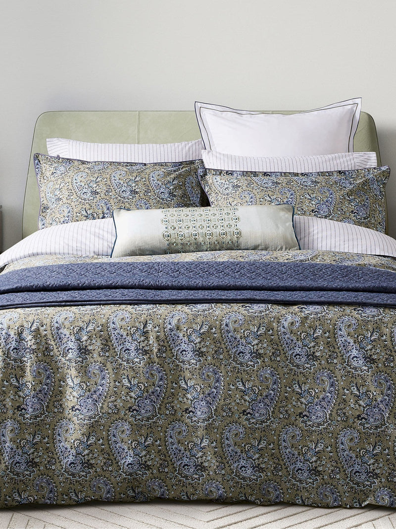 Bedeck of Belfast BlueGreen Elara duvet set - British product