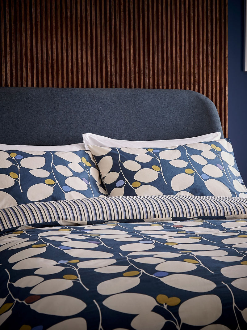 Helena Springfield Navy Althea 100% Cotton Duvet Set