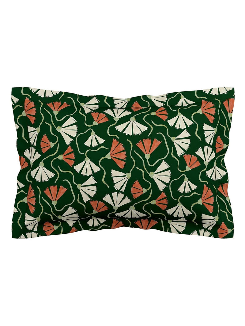 Scion Green Fan Floral Print Duvet Set (British brand)