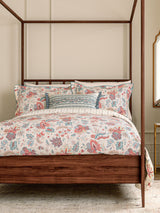 V&A Red Teal Chintz Reverie Duvet Cover Set