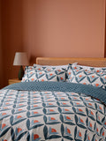 Scion Navy Tulip Trellis duvet set (British brand)