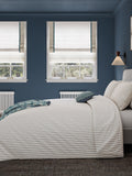 Helena Springfield blue teal ticking stripe duvet set, UK version
