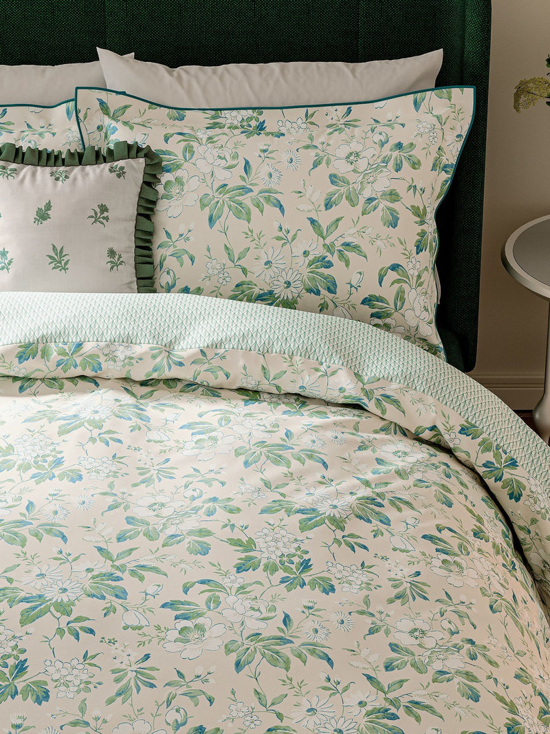 V&A Green Briar Bloom duvet set (British brand)