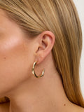 Jon Richard Gold Plated Polished Twist Hoop Earrings
