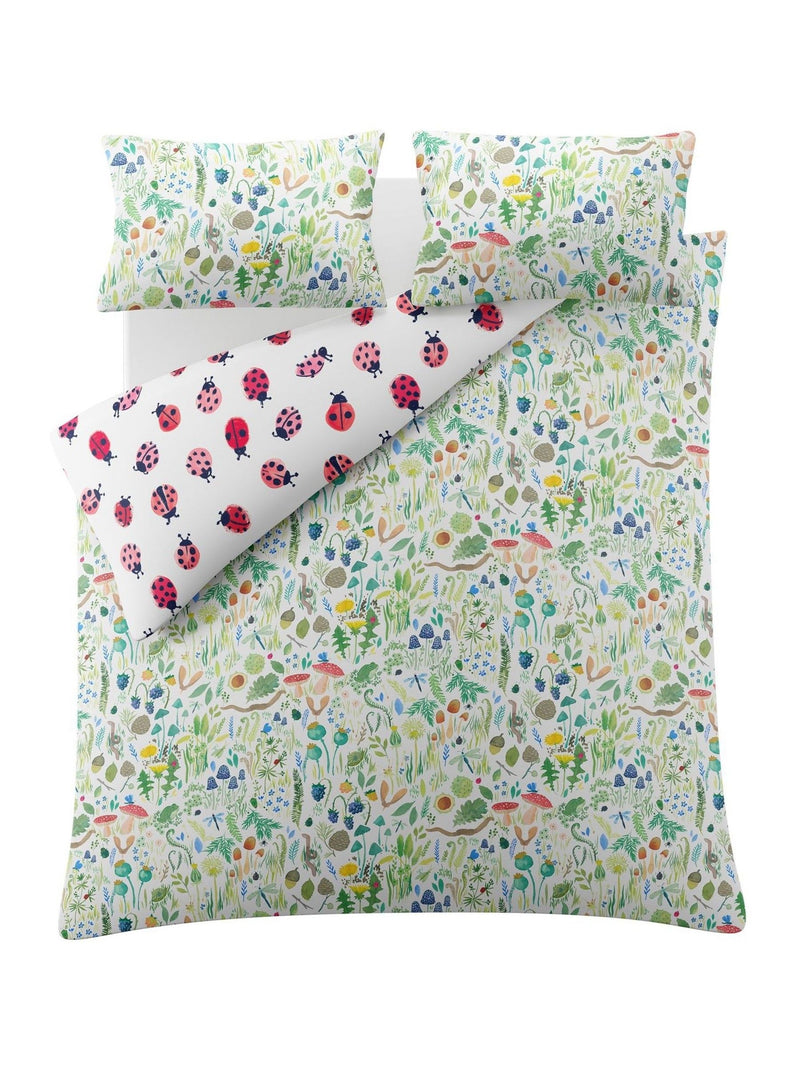 Wee Blue Bell garden explorer duvet cover set (British brand)