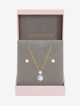 Jon Richard Gold Plated and Cubic Zirconia Round Drop Box Set Gift Box