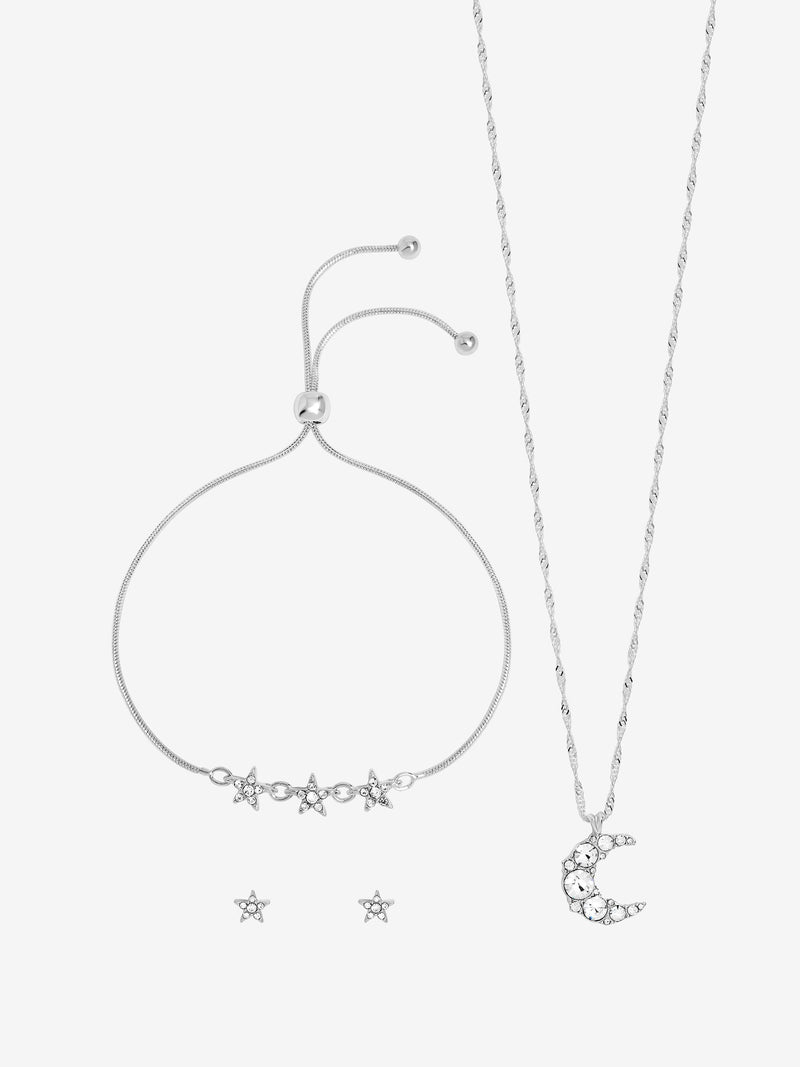 Jon Richard Silver Plated Celestial Trio Set - Gift Box