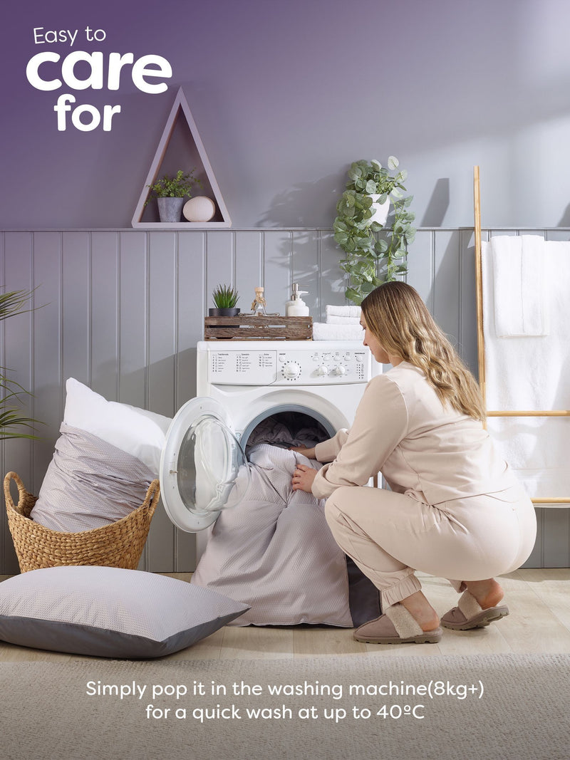 Slumberdown Coverless Comfort Embossed Waffle Duvet (British brand)