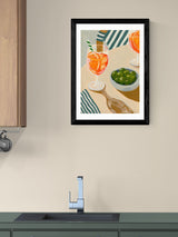 East End Prints Black Aperitif Wall Art Print by Susie Miller