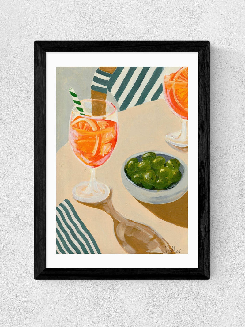 East End Prints Black Aperitif art print - British product