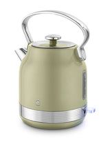 Swan Green Retro Traditional Electric Kettle 1.7L