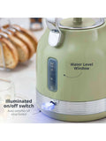 Swan Green Retro Traditional electric kettle 1.7L (British brand)
