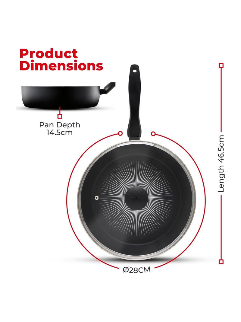 Tower Black 28cm Multi-Pan with Lid (British brand)