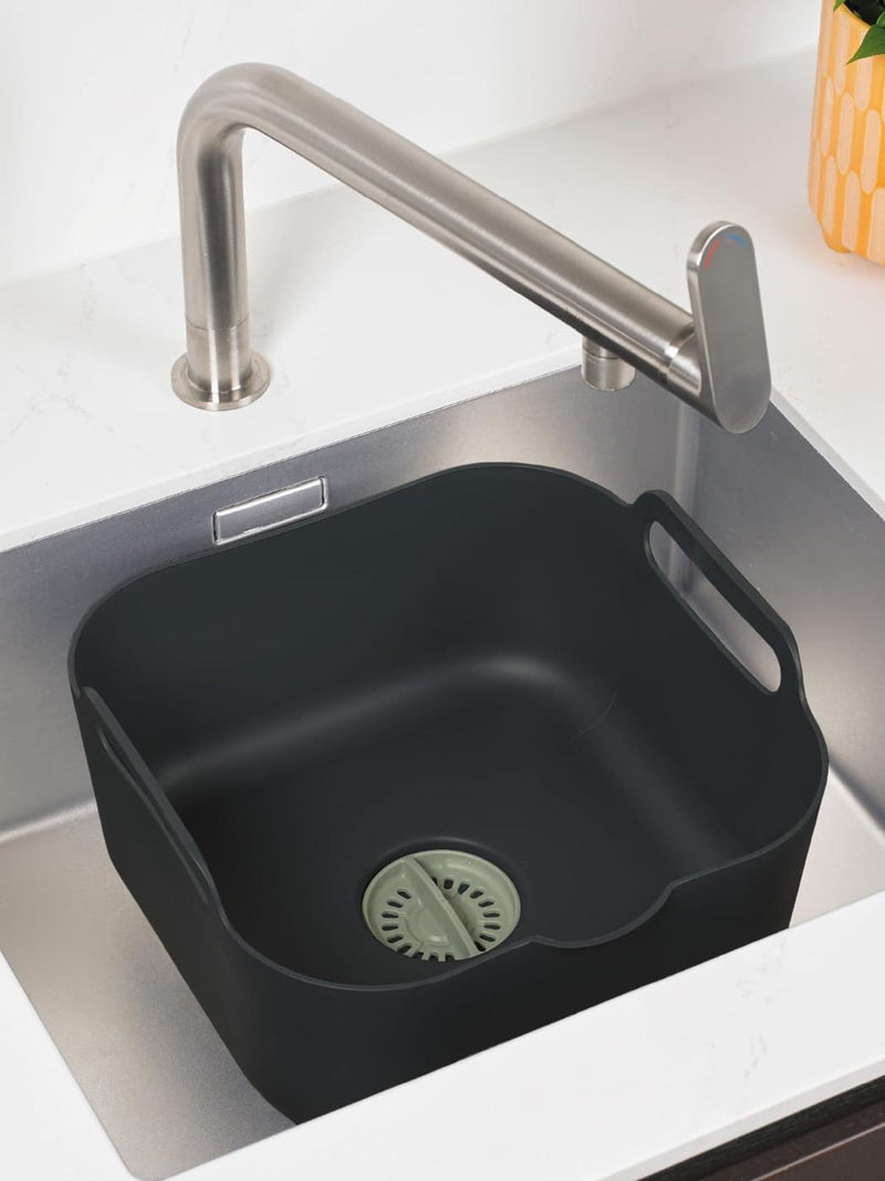 ReBorn sage green washing up bowl and sink tidy bundle, imported from the UK