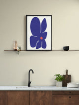 Graham & Brown Blue Abstract Flower Wall Art Frame