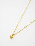 Ted Baker Gold Tone Clear Crystal Harlow Mini Heart Pendant Necklace 4.8cm (British brand)