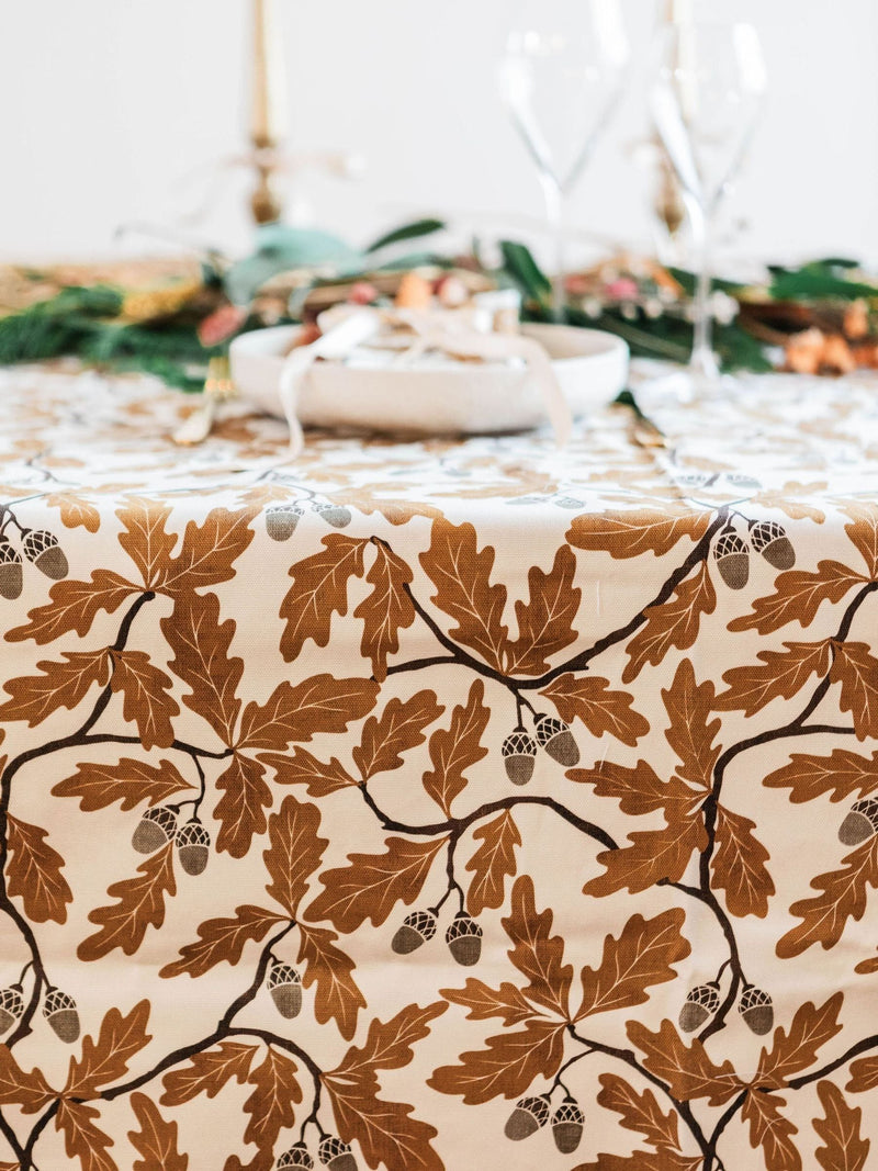 Avalon Home Gold Golden Oak Tablecloth
