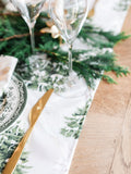 Avalon Home Cream Forest table runner 32cm x 230cm - British product
