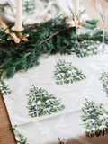Avalon Home Cream Forest table runner 32cm x 230cm - British product