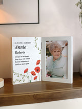 PMC Personalised Memorial Wooden Hinged 6x4 Photo Frame