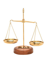 Harvey Makin Brass Desk Weighing Scales with Weights