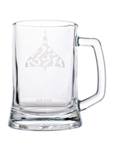 Widdop RAF Etched Glass Tankard - Vulcan Beer Glass 13.5cm