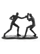 Harvey Makin Boxing Figurine Black Polyresin Sculpture 20x29x8cm