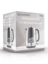 Daewoo Grey Denver Electric Kettle 1.5L