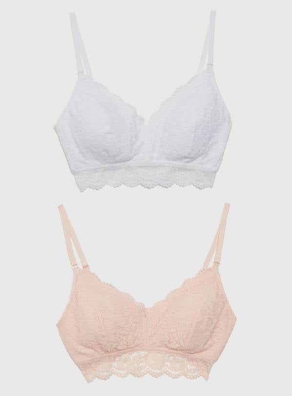 A-E MATERNITY Lace Supersoft Nursing Bras 2 Pack 36C - McGrocer