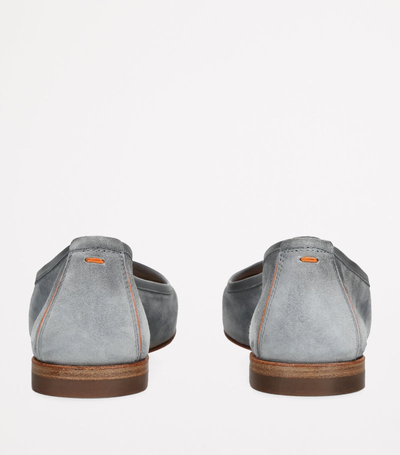 Santoni suede Andrea loafers (British brand)