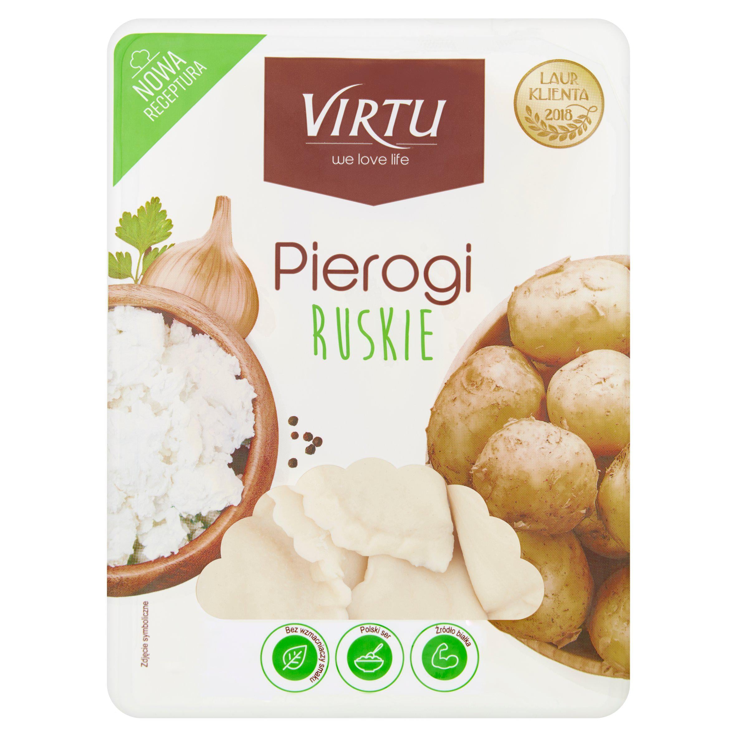 Virtu Pierogi Dumplings with Cottage Cheese and Potatoes 400g GOODS Sainsburys