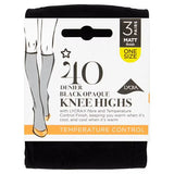 Superdrug 3 Pack 40 Denier Black Knee High Tights