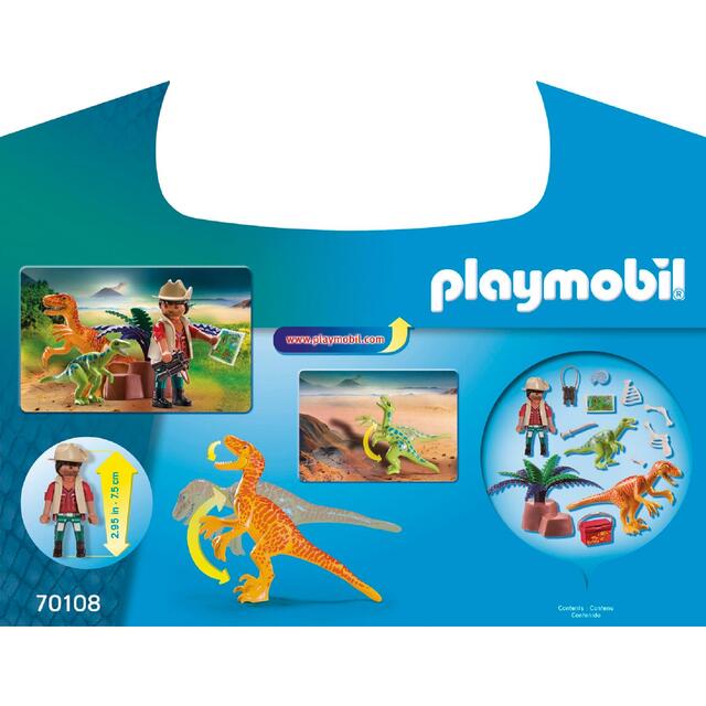 Playmobil 70108 Dino Explorer Carry Case - McGrocer