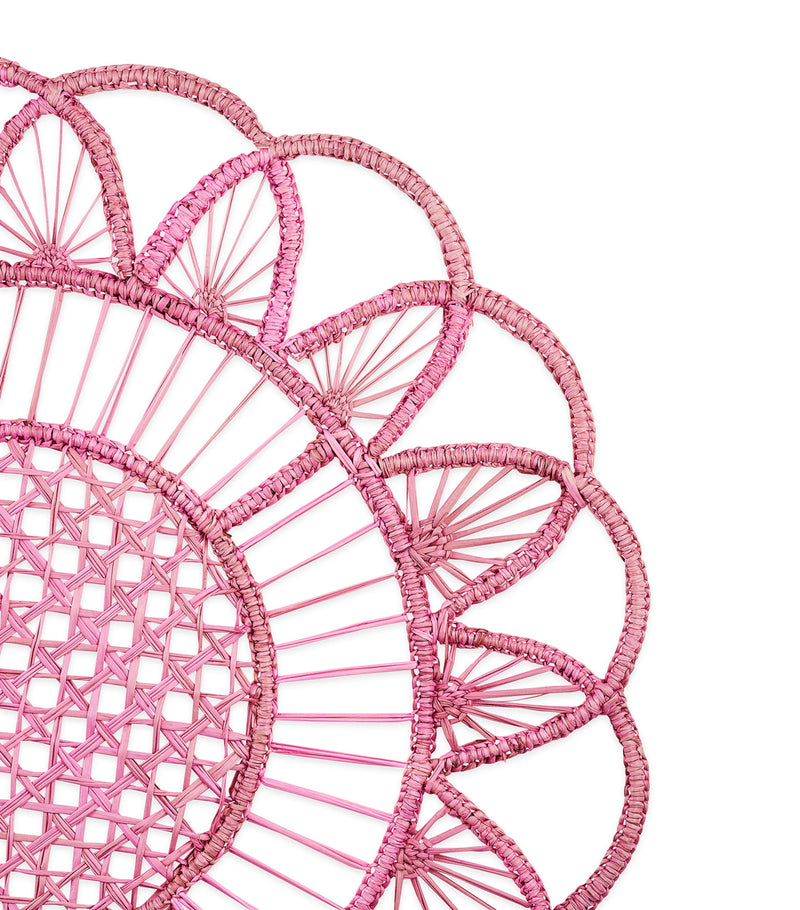 Aquazzura sunflower placemat bubblegum pink set of two - British product