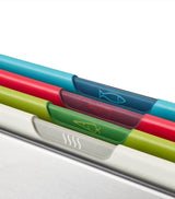 Colour-Coded Chopping Board Set with Storage Case, 4 Pieces