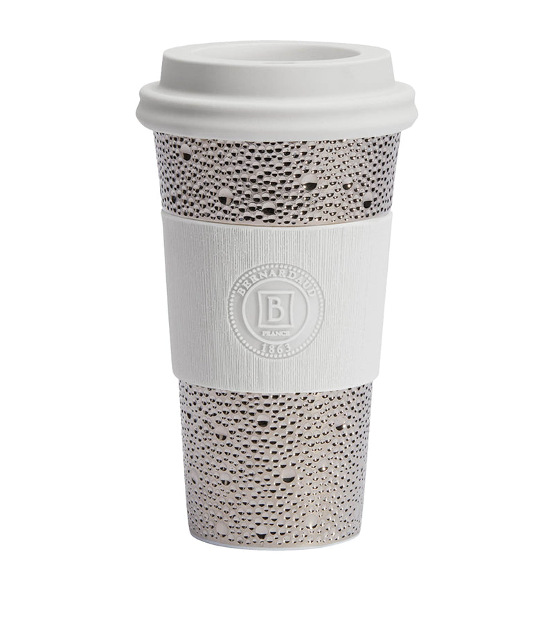 Bernardaud Ecume Platinum Nomad Travel Mug