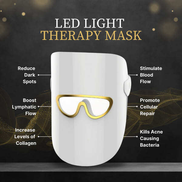 Erth Beauty Electricals LED Light Therapy Mask White - British product