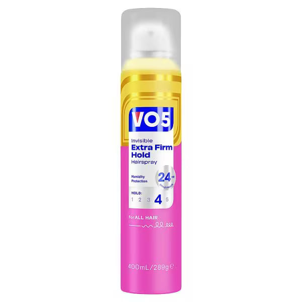VO5 Extra Firm Hold Hairspray 400ml (British brand)