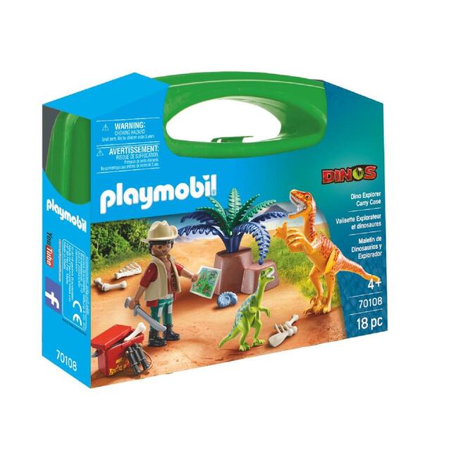 Playmobil 70108 Dino Explorer Carry Case - McGrocer