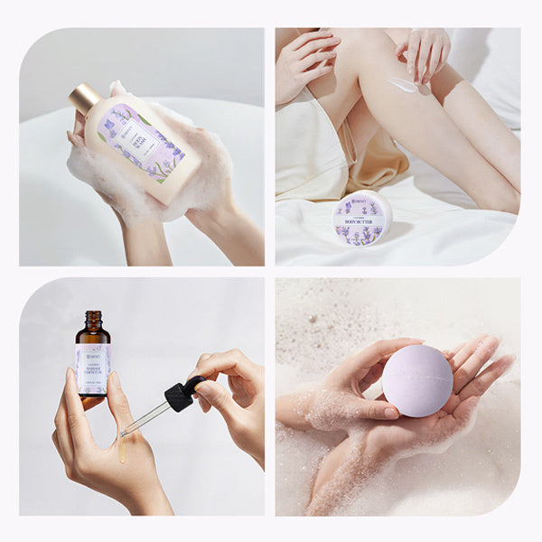 Livingandhome Lavender Spa Bath Gift Set 10pcs, UK version