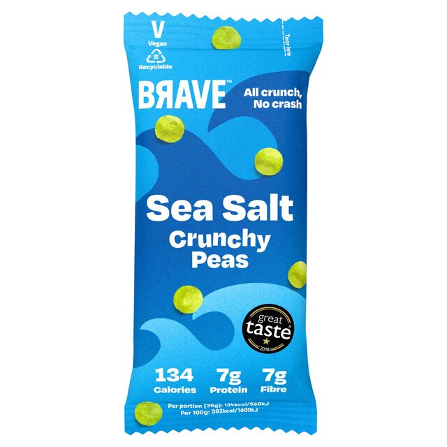 Brave Roasted Peas Sea Salt 35g - McGrocer