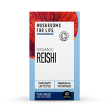 Mushrooms For Life Organic Reishi Extract Supplement 60 Capsules