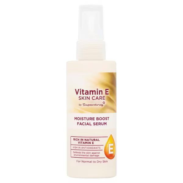 Superdrug Vitamin E Moisturise Boost Facial Serum 100ml (British brand)