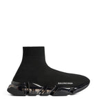 Knitted Sneakers with Ergonomic Sole and Lace-Up Fastening