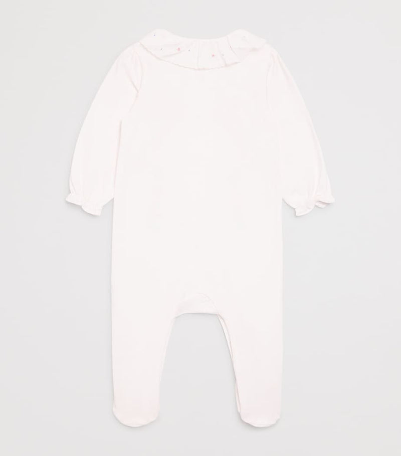Tartine et Chocolat cotton frill-collar all-in-one 0-24 months (British brand)